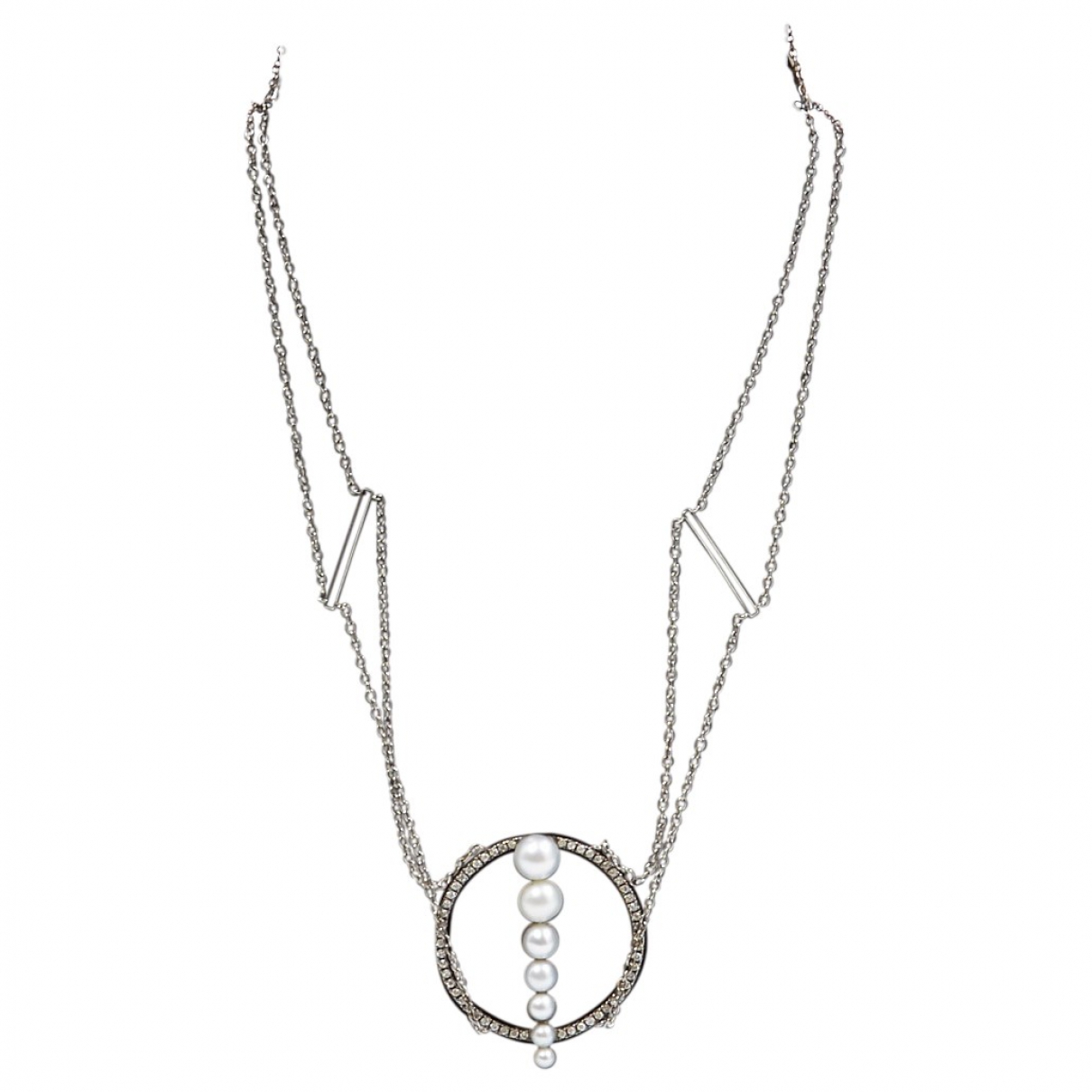 Silver necklace Anissa Kermiche Black 